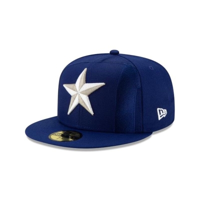 Blue Texas Rangers Hat - New Era MLB Logo Elements 59FIFTY Fitted Caps USA7392451